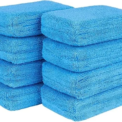 HOMEXCEL Microfiber Car Wax Applicator Pads – 8 Pack