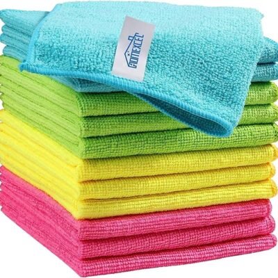 HOMEXCEL Microfiber Cleaning Cloths – 12 Pack